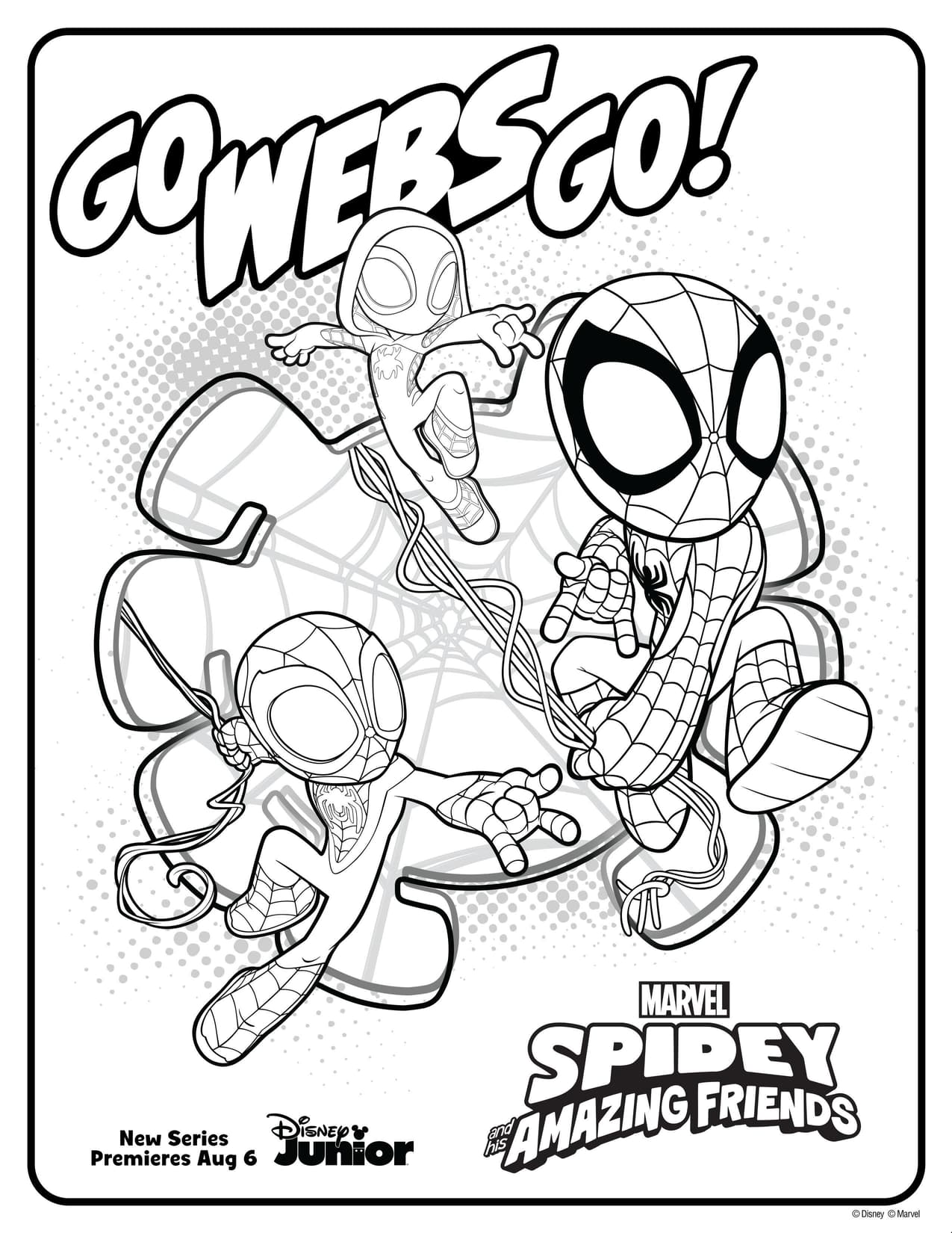 Marvel's Spidey and his Amazing Friends Activity | Coloring 1