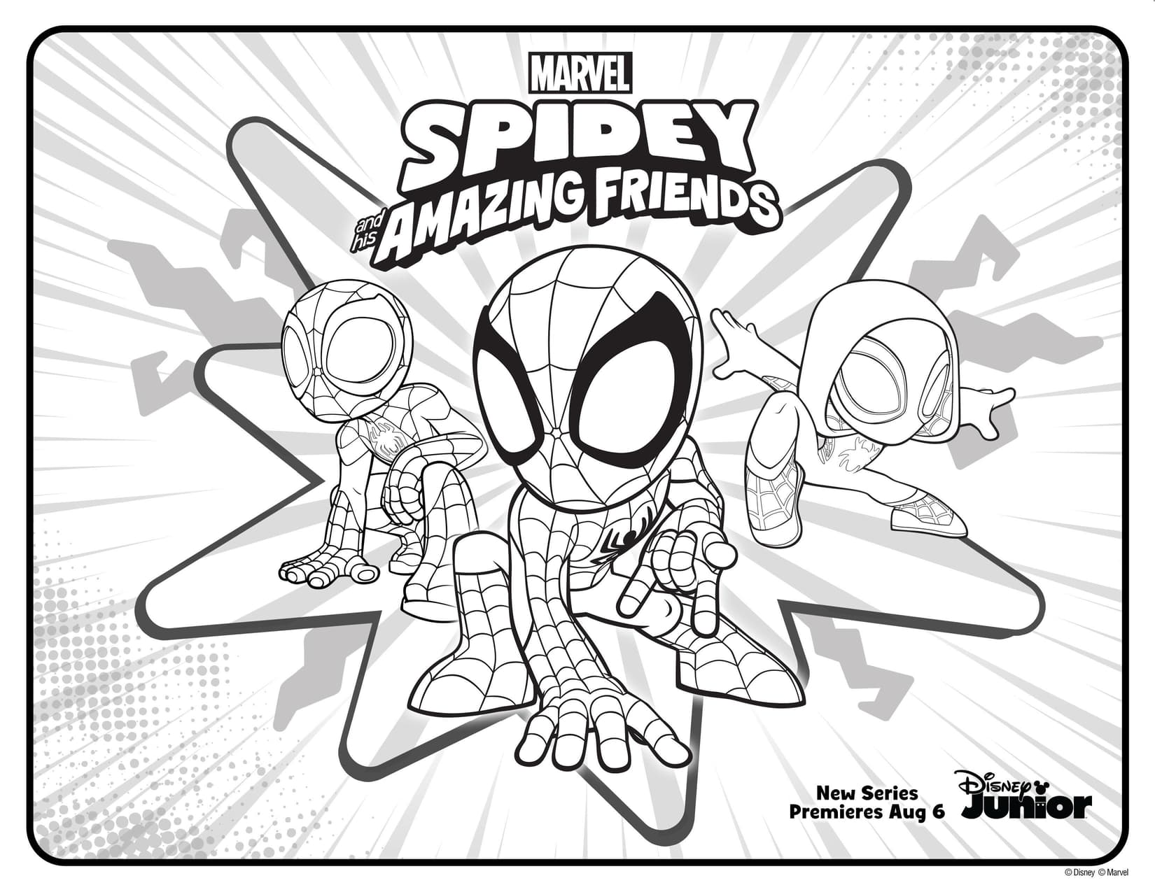 Marvel's Spidey and his Amazing Friends Activity | Coloring 2